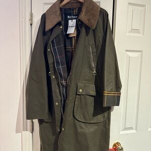 Barbour Ebbertson Waxed Cotton Trench Coat